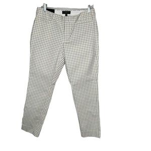 New Banana Republic Womens Sloan fit Check Pants 8 slim ankle BNWT Curvy Fit